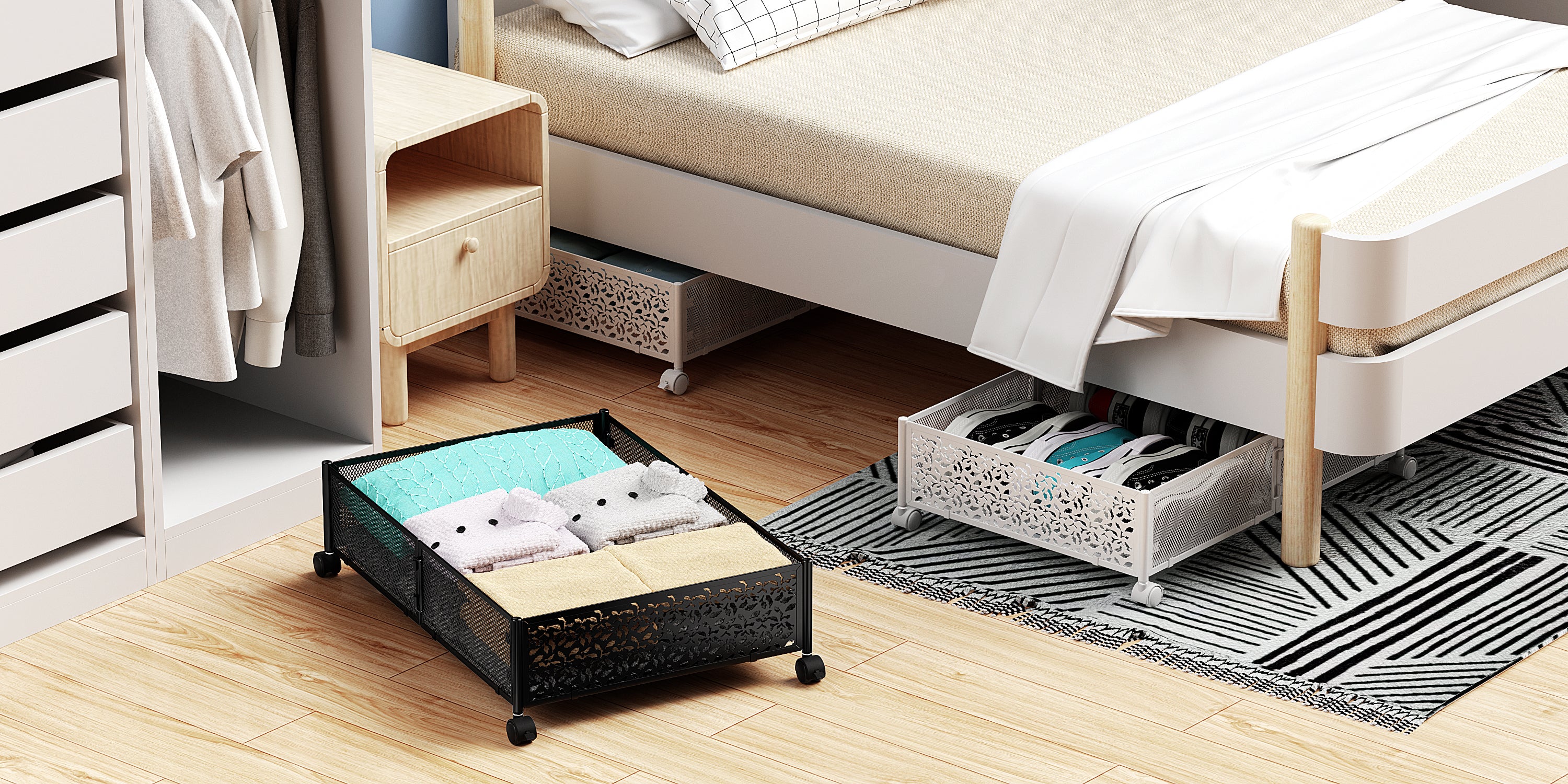 What are the benefits of using under bed storage? – Phinox